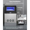 VEVOR Commercial Ice Maker Machine with Pump, 265 lbs/24h with 85 lbs Storage Capacity, Built-in/Freestanding/Under Counter, Stainless Steel Ice Maker with LED Display & Self-Cleaning, for Home Bar