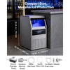 VEVOR Commercial Ice Maker Machine with Pump, 150 lbs/24h with 30 lbs Storage Capacity, Built-in/Freestanding/Under Counter, Stainless Steel Ice Maker with LED Display & Self-Cleaning, for Home Bar