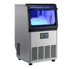 VEVOR Commercial Ice Maker Machine with Pump, 80 lbs/24h with 13 lbs Storage Capacity, Countertop/Freestanding/Under Counter, Stainless Steel Ice Maker with LED Display & Self-Cleaning, for Home Bar