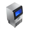VEVOR Commercial Ice Maker Machine with Pump, 80 lbs/24h with 13 lbs Storage Capacity, Countertop/Freestanding/Under Counter, Stainless Steel Ice Maker with LED Display & Self-Cleaning, for Home Bar