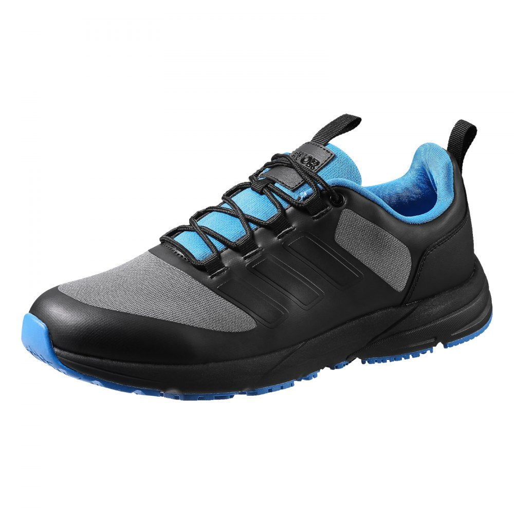 VEVOR Cross Training Shoes, W Width Sneakers US Size 9, Wide Toe Box Shoes with Arch Support & Adjustable Lace-up, Training Shoes for Running, Gymnastics, Dog Walking, and Weightlifting (Black)