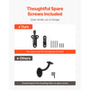 VEVOR Handrail Hardware Bracket, 6 Packs Heavy Duty Hand Rail Brackets, Flexible Angle Adjustment & Easy Install, Stair Railing Hardware for Stairways Handrail, Staircase,Matte Black