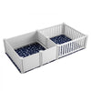 VEVOR Dog Whelping Box, 93.3 x 48.4 x 18.1in Dual Zone Whelping Box for Dogs and Puppies, Whelping Pen for Puppies, Dog Birthing Box with Rails, 2 Washable Pee Pads and 2 Storage Bags, White