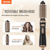 VEVOR Rotating Hair Dryer Brush, Ionic Hot Air Styling Brush with 1.5" and 2" Ceramic Coated Head, 4 in 1 Hair Dryer Styler and Volumizer, 3-Temp Blow Dryer Brush for Fast Drying Straightening Curling