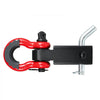 VEVOR Shackle Hitch Receiver, Fits 2" Receivers, 44100 lbs Breaking Strength, D Ring Shackle with Trailer Hitch Lock Pin, Heavy Duty Towing Accessories for Trucks, Jeeps, Off-Road Vehicle Recovery