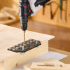 VEVOR Shelf Pin Jig and Hinge Jig Two-in-One, Aluminum Alloy Cabinet Hardware Hole Drilling Template with 1/4" and 3/16" Drill Bits, for Cabinet Doors Bookshelves Wardrobes Woodworking and DIY