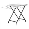 VEVOR Folding Grill Table 24x20in Camping Prep Tables Carbon Steel Tabletop, Lightweight & Compact for Picnic BBQ Tailgating, 70 lbs Capacity, Outdoor Pizza Oven Stand with Garage Rack, Tissue Holder