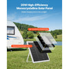 VEVOR 20W 12V Solar Panel Battery Charger, Solar Battery Trickle Charger Maintainer with Intelligent MPPT Controller & Adjustable Mount Bracket, IP67 Waterproof for Car Boat RV Motorcycle Trailer
