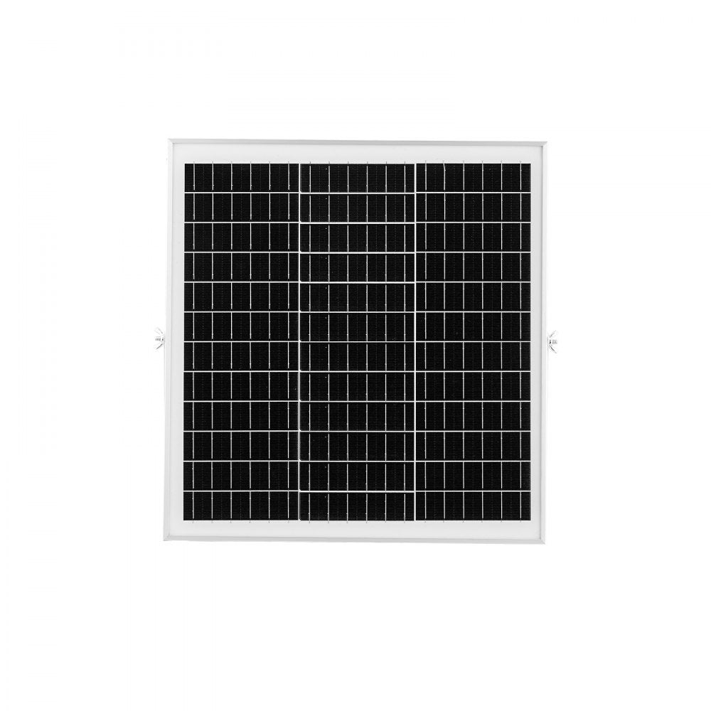 VEVOR 20W 12V Solar Panel Battery Charger, Solar Battery Trickle Charger Maintainer with Intelligent MPPT Controller & Adjustable Mount Bracket, IP67 Waterproof for Car Boat RV Motorcycle Trailer
