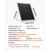 VEVOR 30W 12V Solar Panel Battery Charger, Solar Battery Trickle Charger Maintainer with Intelligent MPPT Controller & Adjustable Mount Bracket, IP67 Waterproof for Car Boat RV Motorcycle Trailer