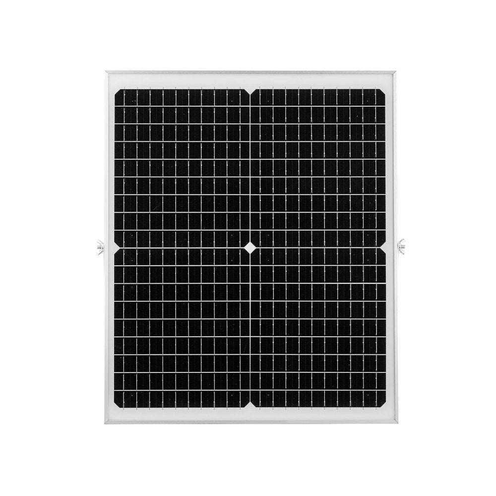 VEVOR 30W 12V Solar Panel Battery Charger, Solar Battery Trickle Charger Maintainer with Intelligent MPPT Controller & Adjustable Mount Bracket, IP67 Waterproof for Car Boat RV Motorcycle Trailer