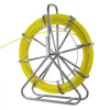 VEVOR Fish Tape Fiberglass, 500FT 6.3MM, Duct Rodder Fishtape Wire Puller with Stand, 1/4-Inch Cable Running Rod, Marked Every 5 Feet, Fishing Tools for Walls and Electrical Conduit, Non-Conductive