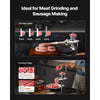 VEVOR Manual Meat Grinder, 304 Stainless Steel Hand Crank Meat Mincer with Steel Table Clamp, Sausage Stuffer with 2 Cutting Plates & 4 Sausage Tubes, Food Grinder for Beef Chili Pork Kitchen Tabletop