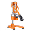 VEVOR Manual Citrus Juicer, 15" Tall Hand Press Orange Juicer, Manual Fresh Juice Extractor for Lemon Pomegranate Grapefruit, Heavy-Duty Cast Iron, Easy to Clean, Home & Commercial Use, Orange