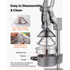 VEVOR Manual Citrus Juicer, 19" Tall Hand Press Orange Juicer, Manual Fresh Juice Extractor for Lemon Pomegranate Grapefruit, Heavy-Duty Cast Iron, Easy to Clean, Home & Commercial Use, Silver Gray