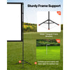 VEVOR Projector Screen with Stand, 100 Inch 160° Wide Angle Indoor Outdoor Projection Screen, 16:9 4K HD Wrinkleless Portable Dual-Tripod Screens with Carry Bag, for Movie Home Theater Presentation
