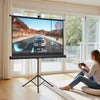VEVOR Projector Screen with Stand, 60 Inch 160° Wide Angle Indoor Outdoor Projection Screen, 16:9 4K HD Wrinkleless Portable Tripod Screens with Carry Bag, for Movie Home Theater Office Presentation