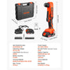 VEVOR Right Angle Drill, 3/8 Inch Chuck, 90 Degree Cordless Right Angle Drill with Brushless Motor, Battery, Charger, and Belt Clip, Adjustable Speed, for Fastening and Loosening in Tight Spaces