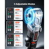 VEVOR Right Angle Drill 1/2 in Square Drive 90 Degree Cordless Angle Drill, For Cabinets, Corners, Frames, Tight Spaces, Brushless Motor, Adjustable Speed, LED Lighting, with 2 Batteries and Charger