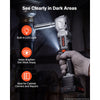 VEVOR Right Angle Drill 1/2 in Square Drive 90 Degree Cordless Angle Drill, For Cabinets, Corners, Frames, Tight Spaces, Brushless Motor, Adjustable Speed, LED Lighting, with 2 Batteries and Charger