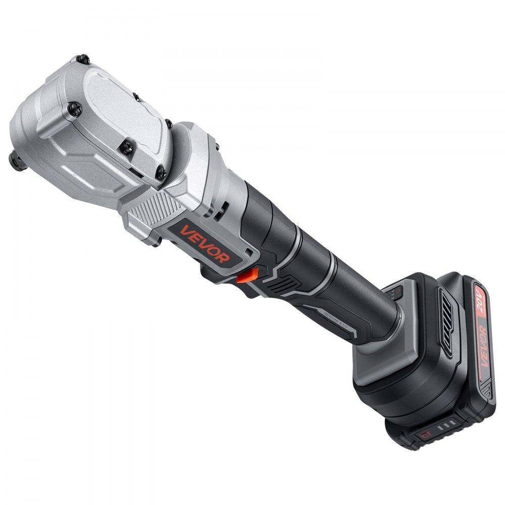 VEVOR Right Angle Drill 1/2 in Square Drive 90 Degree Cordless Angle Drill, For Cabinets, Corners, Frames, Tight Spaces, Brushless Motor, Adjustable Speed, LED Lighting, with 2 Batteries and Charger
