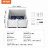 VEVOR Dog Whelping Box, 38.6 x 38.6 x 18.1in Whelping Box for Dogs and Puppies, Whelping Pen for Puppies, Dog Birthing Box with Rails and Washable Pee Pad, Whelping Box for Medium Breed Dogs, White
