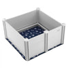 VEVOR Dog Whelping Box, 38.6 x 38.6 x 18.1in Whelping Box for Dogs and Puppies, Whelping Pen for Puppies, Dog Birthing Box with Rails and Washable Pee Pad, Whelping Box for Medium Breed Dogs, White