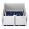 VEVOR Dog Whelping Box, 38.6 x 38.6 x 18.1in Whelping Box for Dogs and Puppies, Whelping Pen for Puppies, Dog Birthing Box with Rails and Washable Pee Pad, Whelping Box for Medium Breed Dogs, White