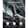 VEVOR Right Angle Drill 3/8 Inch Chuck 90 Degree Cordless Right Angle Drill, For Cabinets, Corners, Frames, Tight Spaces, Handles Both Wood and Metal Drilling, LED Lighting, with 2 Batteries and Charger