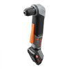 VEVOR Right Angle Drill 3/8 Inch Chuck 90 Degree Cordless Right Angle Drill, For Cabinets, Corners, Frames, Tight Spaces, Handles Both Wood and Metal Drilling, LED Lighting, with 2 Batteries and Charger