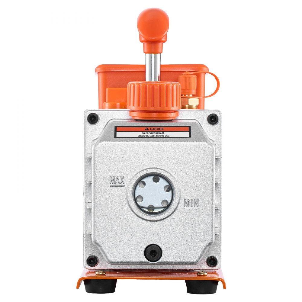 VEVOR AC Vacuum Pump and Gauge Set, 4.5 CFM 1/3 HP, Single Stage Rotary Vane HVAC Vacuum Pump, A/C Manifold Gauge Kit, for R134a R22 R410a R1234YF R32, with Carry Bag, for Auto HVAC Air Conditioning