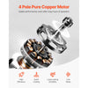 VEVOR Vacuum Pump, 4 CFM, HVAC Single Stage Rotary Vane Vacuum Pump, for R134a R22 R410a Systems, Auto AC Vacuum Pump Kit with Oil Bottle, for Automotive Air Conditioner Maintenance Resin Degassing