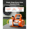 VEVOR Vacuum Pump, 3.5 CFM 1/4 HP, HVAC Single Stage Rotary Vane AC Vacuum Pump, for R134a R22 R410a Systems, with Oil Bottle, 1720 PRM, for Automotive Air Conditioner Maintenance Resin Degassing