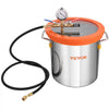 VEVOR 3 Gallon Vacuum Chamber and 3.5 CFM Pump Kit, Tempered Glass Lid Vacuum Degassing Chamber Kit, Single Stage Vacuum Pump with 250 ml Oil Bottle, for Stabilizing Wood, Degassing Silicones, Epoxies