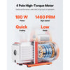 VEVOR 3 Gallon Vacuum Chamber with Pump, 3.5 CFM, Stainless Steel Degassing Chamber Kit, Single Stage Vacuum Pump, Tempered Glass Lid, 4.92 ft Hose, Oil, for Stabilizing Wood Degassing Silicone Resin