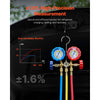 VEVOR 3.5 CFM AC Vacuum Pump and Gauge Set, Single Stage Rotary Vane HVAC Air Vacuum Pump, A/C Refrigerant Manifold Gauge Kit, with Hoses, Air Conditioning Refrigeration for R134a, R12, R22, R502a
