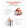 VEVOR 3 Gallon Vacuum Chamber and 3.5 CFM Pump Kit, Stainless Steel Chamber, Single Stage Vacuum Pump Degassing Chamber Kit, with Acrylic Lid, Oil, 4.92 ft Hose, for Degassing Resin Silicone Epoxies