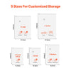 VEVOR Vacuum Storage Bags, 15 Pack Space Saver Seal Bag(3 Jumbo/3 Large/3 Medium/3 Small/3 Roll), Compression Airtight Zipper Space Bags with Electric Pump, for Cloth, Bedding, Blanket, Pillow, Travel