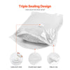VEVOR Vacuum Storage Bags, 15 Pack Space Saver Seal Bag(3 Jumbo/3 Large/3 Medium/3 Small/3 Roll), Compression Airtight Zipper Space Bags with Electric Pump, for Cloth, Bedding, Blanket, Pillow, Travel