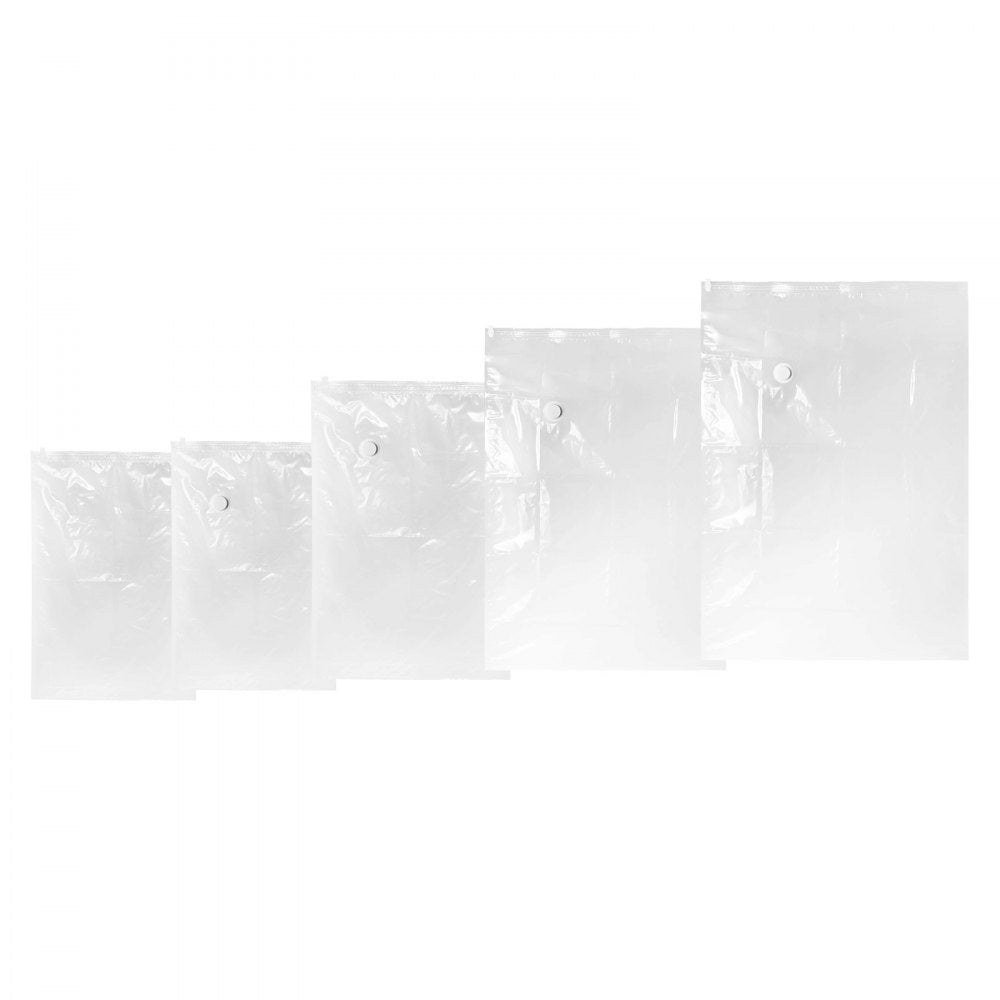 VEVOR Vacuum Storage Bags, 15 Pack Space Saver Seal Bag(3 Jumbo/3 Large/3 Medium/3 Small/3 Roll), Compression Airtight Zipper Space Bags with Electric Pump, for Cloth, Bedding, Blanket, Pillow, Travel