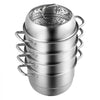 VEVOR Steamer Pot 11in/28cm, 5 Tier Steamer Pot for Cooking with 8.5QT Stock Pot, 3 Vegetable Steamers & 2 Steaming Trays, Food-Grade 304 Stainless Steel Food Steamer Cookware for Gas Electric Stove