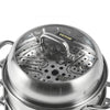 VEVOR Steamer Pot 11in/28cm, 5 Tier Steamer Pot for Cooking with 8.5QT Stock Pot, 3 Vegetable Steamers & 2 Steaming Trays, Food-Grade 304 Stainless Steel Food Steamer Cookware for Gas Electric Stove