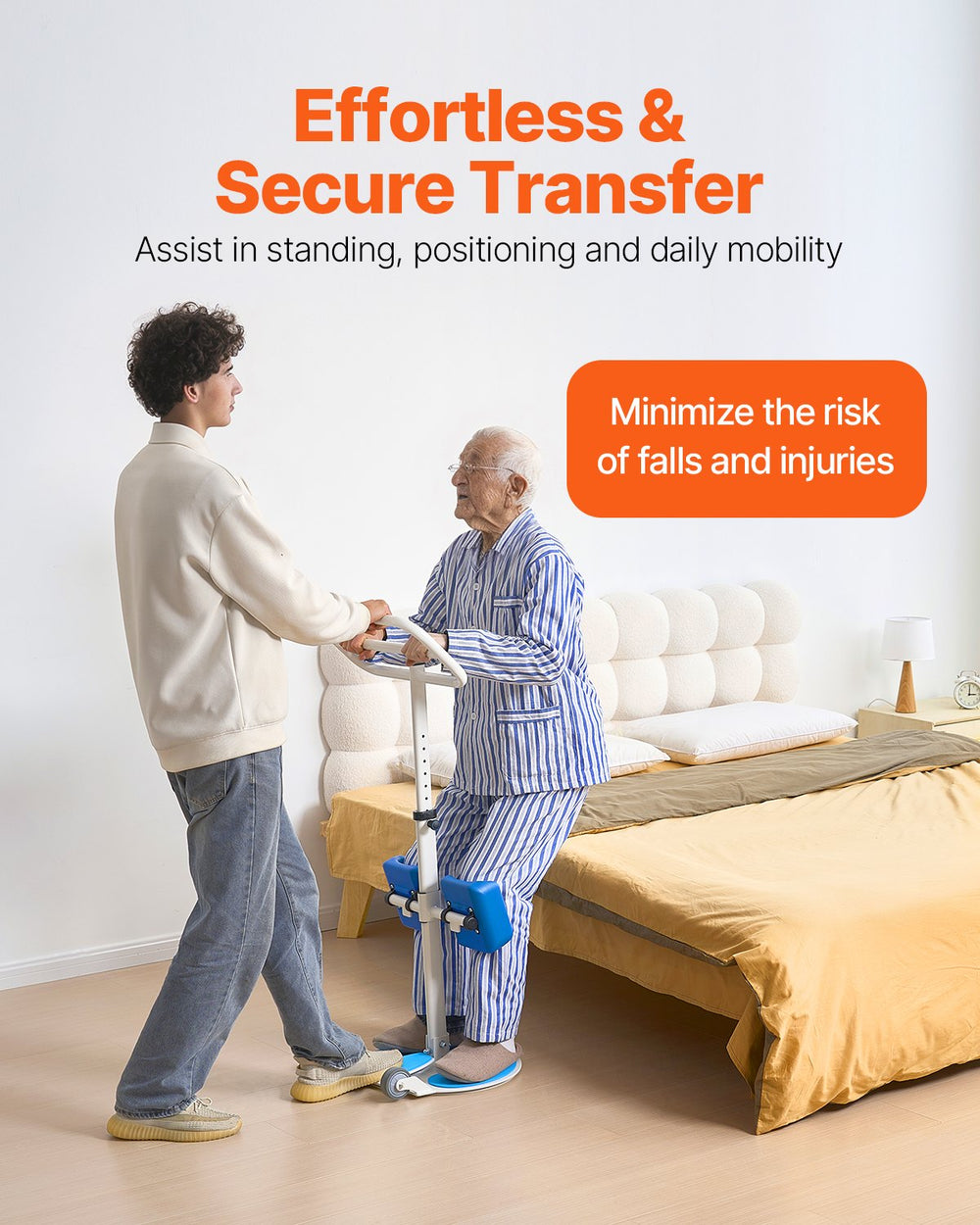 VEVOR stand assist patient lift - effortless and secure transfer lifestyle image