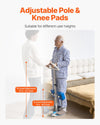 VEVOR patient transfer turner - adjustable pole and knee pads height range image