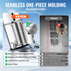VEVOR Gravity-fed Water Filter System, 2.25G 304 Stainless-Steel Countertop System, Water Filtration System, Reduces Lead and up to 99% of Chlorine, with 2 Carbon Filters & Spigot, for Home Camping RV