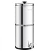 VEVOR Gravity-fed Water Filter System, 2.25G 304 Stainless-Steel Countertop System, Water Filtration System, Reduces Lead and up to 99% of Chlorine, with 2 Carbon Filters & Spigot, for Home Camping RV