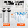 VEVOR Water Filters Replacement, Purification Elements, Ceramic Replacement Filters, Easy to Replace Water Filter, Gravity Water Filter System, Compatible with Most Brands, Pack of 2, White