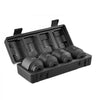 VEVOR Axle Nut Impact Socket Set, 1/2" Drive 6-Point 4-Piece SAE Spindle Nut Socket Set, CR-MO Heat Treated Large Socket Set with Storage Case, for Auto Repair, Removing or Installing Axle Nuts