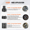 VEVOR Spindle Nut Socket Tool Kit, 1/2 inch Drive 6 Piece Axle Hub Nut Socket Set, for Toyota, Ford, 4WD Vehicles and GM Vehicles, with Storage Case, Axle Spindle Nut Retainers Remover