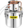 VEVOR Alcohol Still 13.2Gal/50L, Alcohol Distiller with Circulating Pump, Alcohol Still Copper Tube, Whiskey Distilling Kit with Build-In Thermometer, Whiskey Making Kit for DIY Alcohol, Stainless Ste